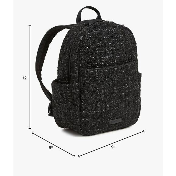 NWT Vera Bradley Small Backpack Black - Picture 8 of 8